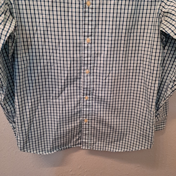 Banana Republic Blue Plaid Button Down Shirt - Picture 3 of 7